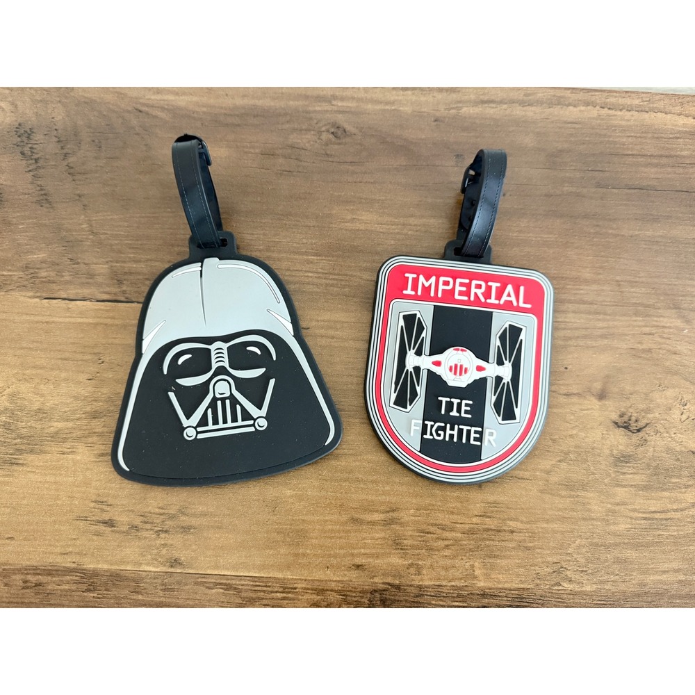 Star Wars Darth Vader and Imperial TIE Fighter Luggage Tag Set 2 Pack Lucasfilm